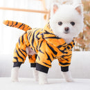 Plush Dog Costume Hoodie Jumpsuit