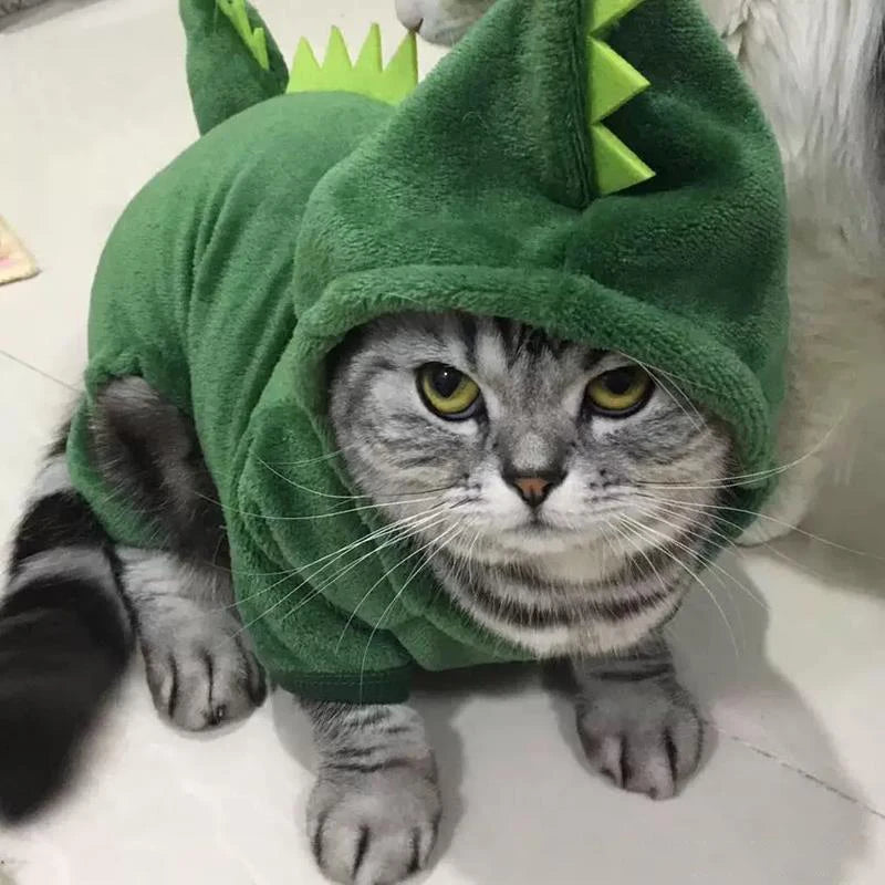 Plush Dog Costume Hoodie Jumpsuit