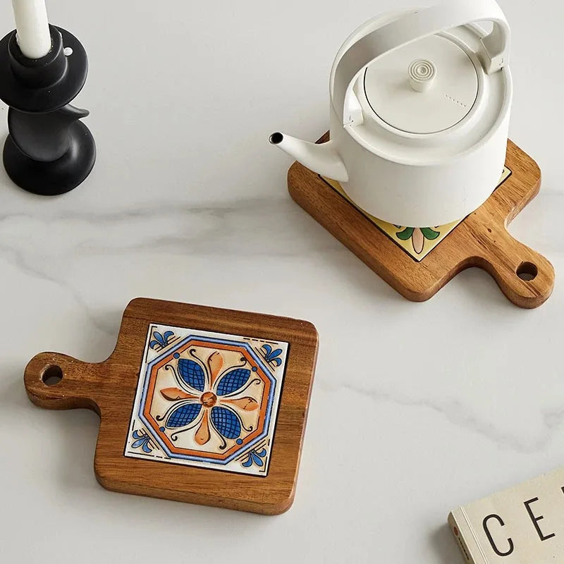 Handcrafted Ceramic Tile Trivet