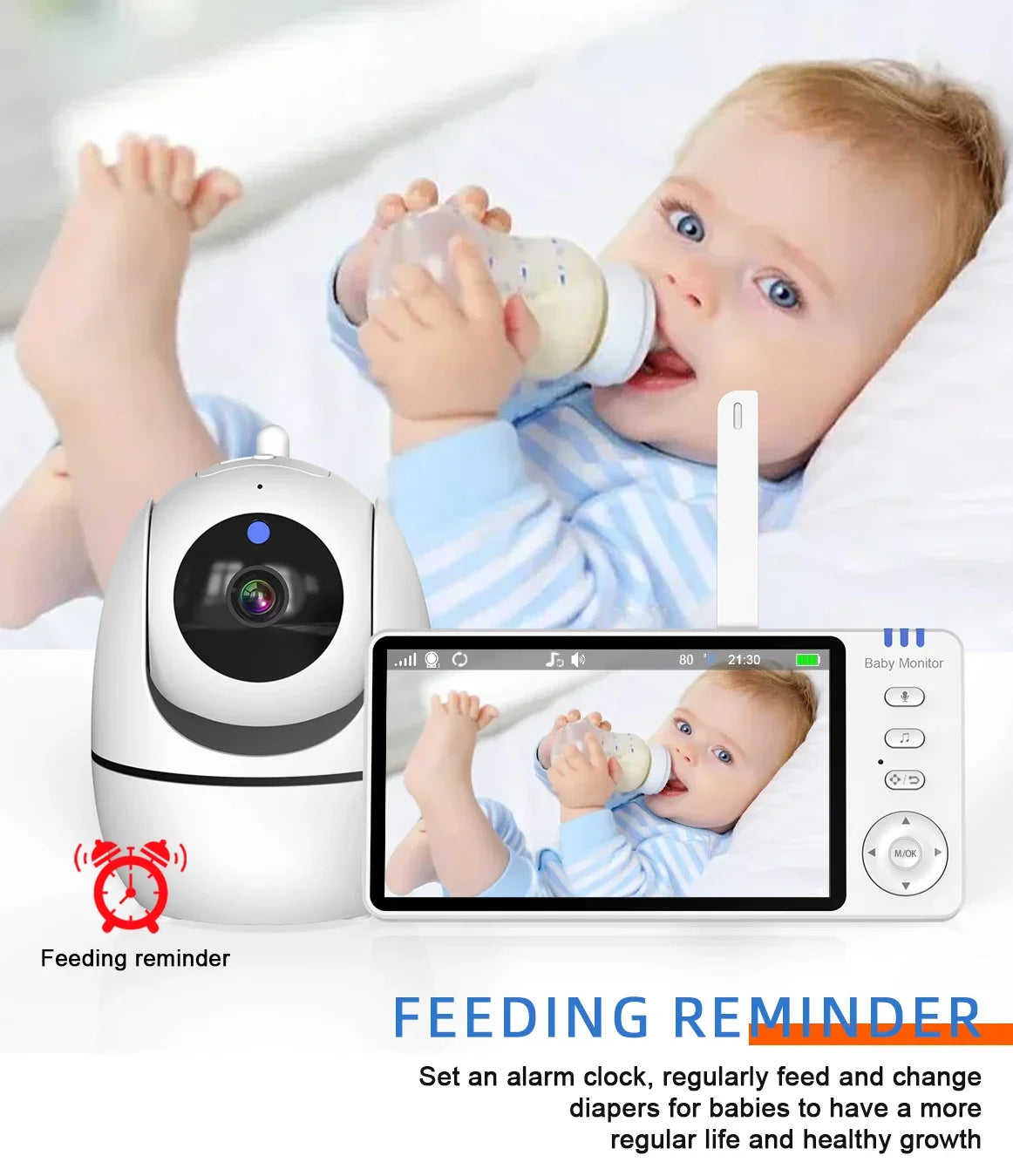 Camêra Babyphone - Monitoramento de Bebê por Vídeo com Visão Noturna