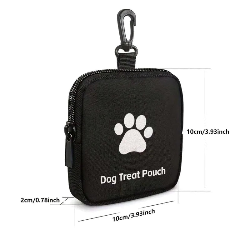 Dog Treat Pouch with Zipper & Carabiner