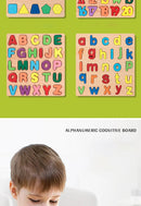 Wooden Montessori Puzzle (Letters, Numbers & Shapes)