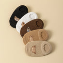 5 Pairs No-Show Socks (Bear)