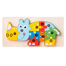 3D Wooden Montessori Animal Puzzle