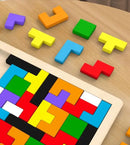 Wooden Tetris Puzzle (Montessori)