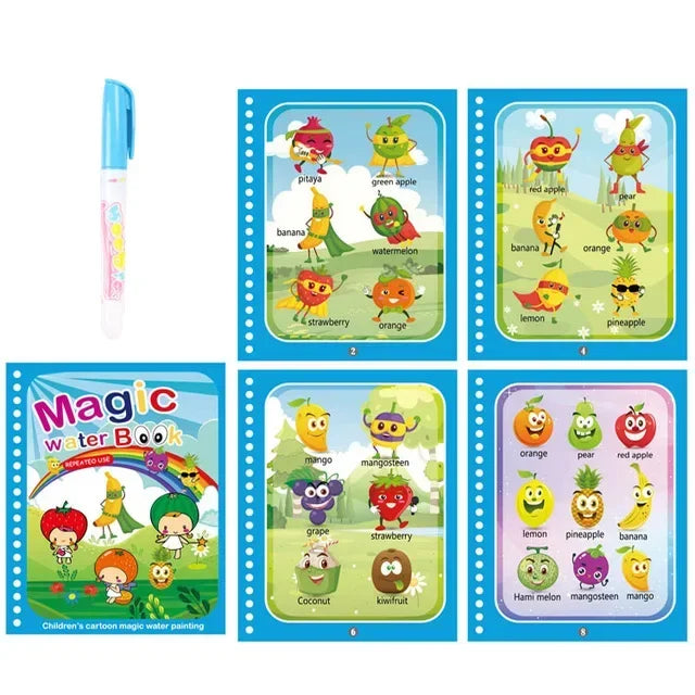 Reusable Magic Water Coloring Book