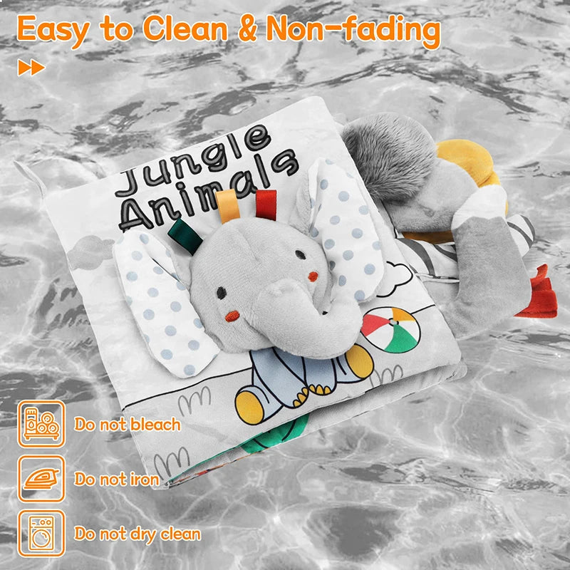 Baby Sensory Cloth Book (Jungle Animals)