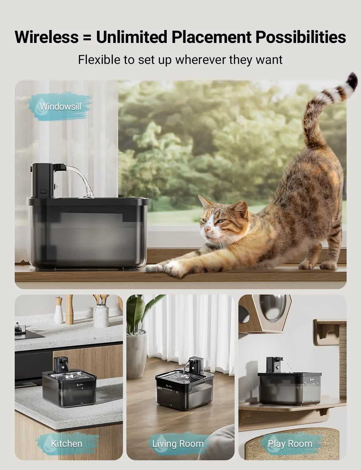 Rechargeable Pet Water Fountain