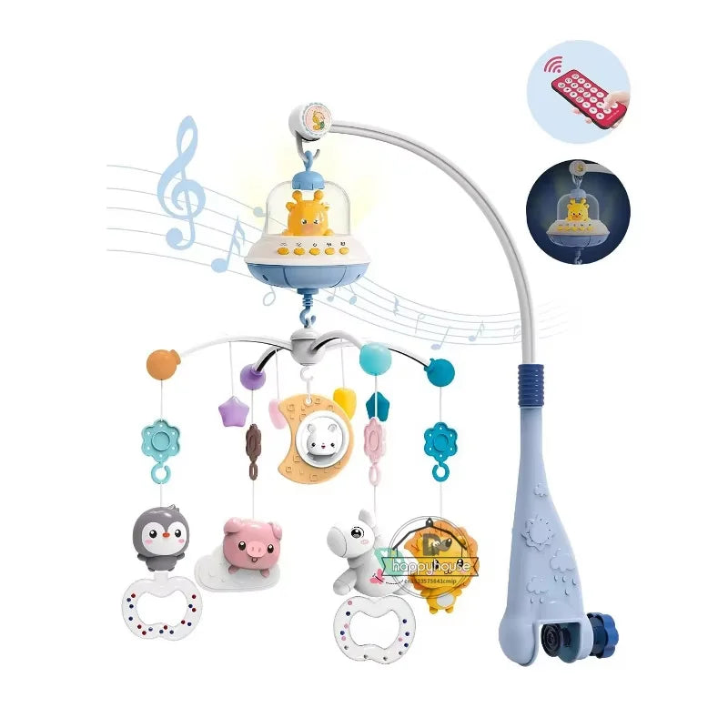 Baby Crib Mobile with Music & Remote Control (Projector Light)