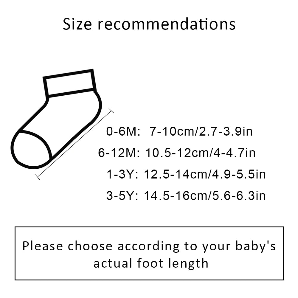 5 Pairs No-Show Socks (Bear)