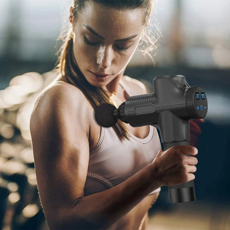 Pistola Elétrica de Massagem Muscular