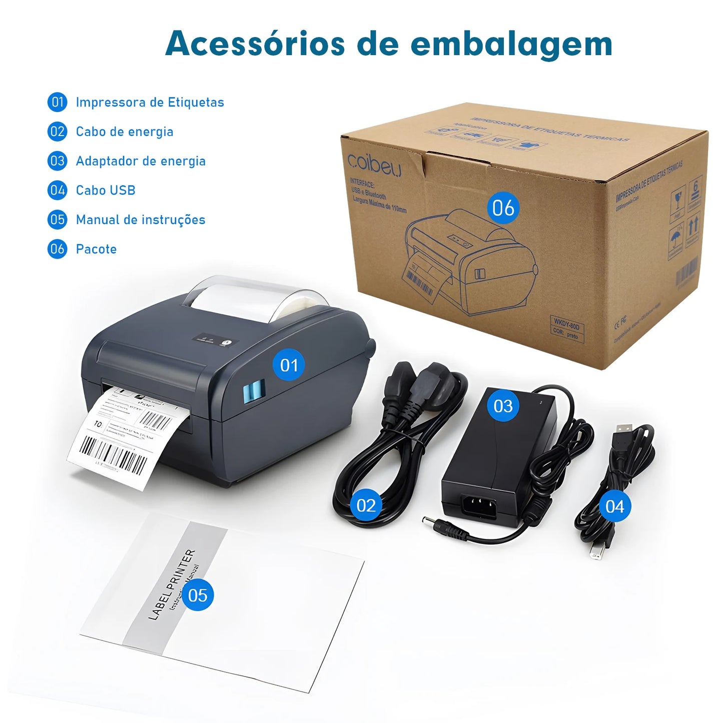 Bluetooth Thermal Label Printer
