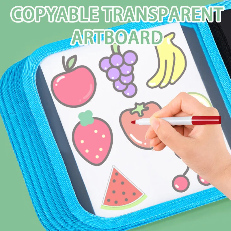Reusable Drawing Book with Markers
