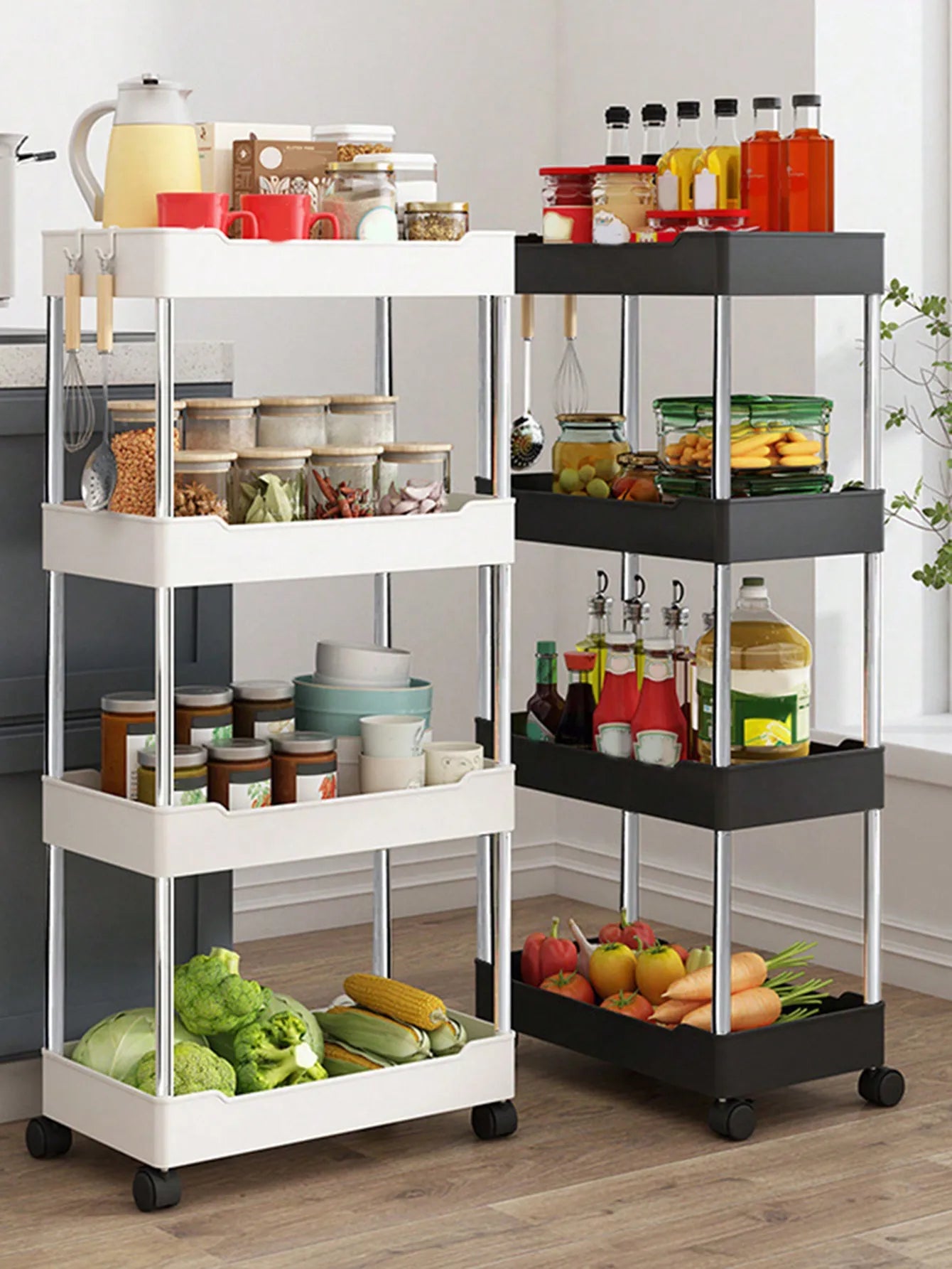 Slim Rolling Storage Cart