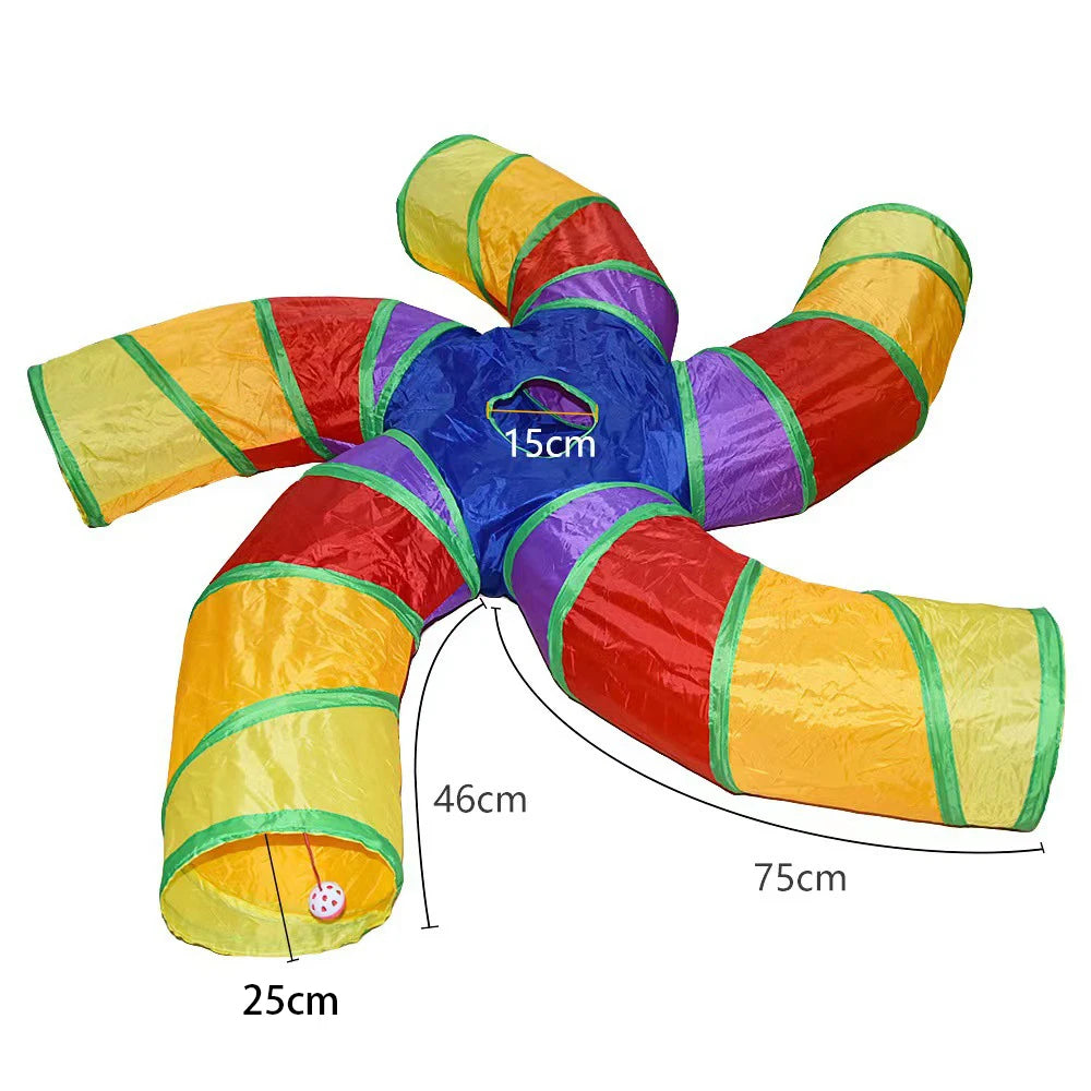 Interactive Cat Play Tunnel