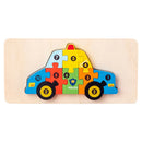 3D Wooden Montessori Animal Puzzle