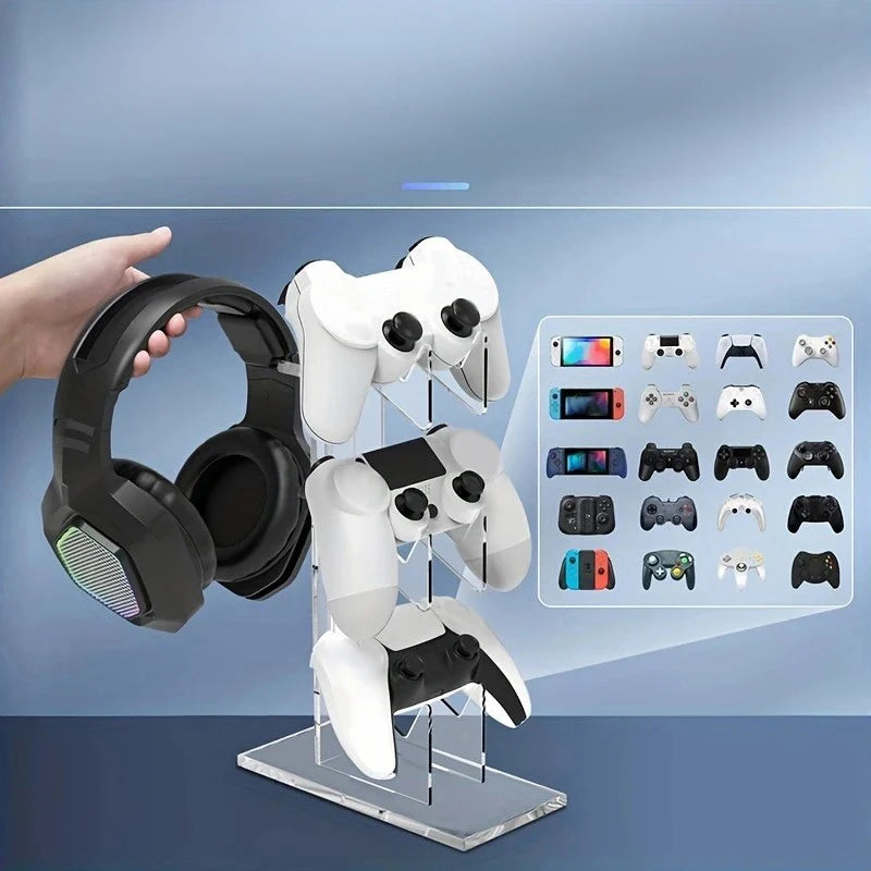 Vertical Game Controller Stand with Cable Access