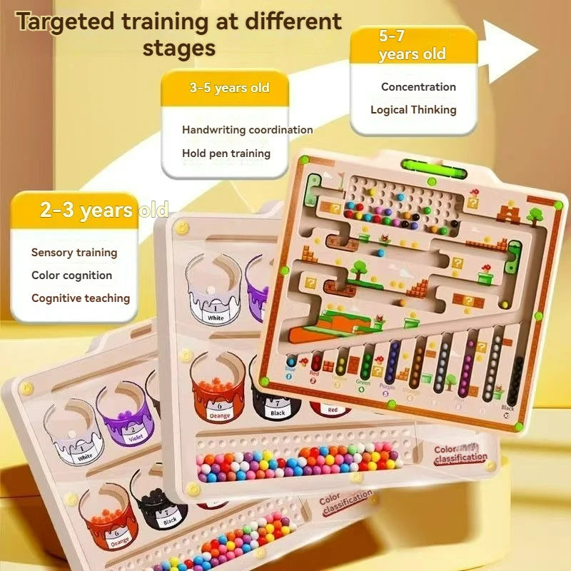 Montessori Magnetic Bead Maze Board