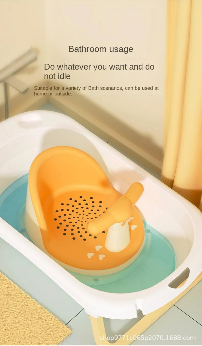 Baby Bath Seat with Backrest and Safety Bar