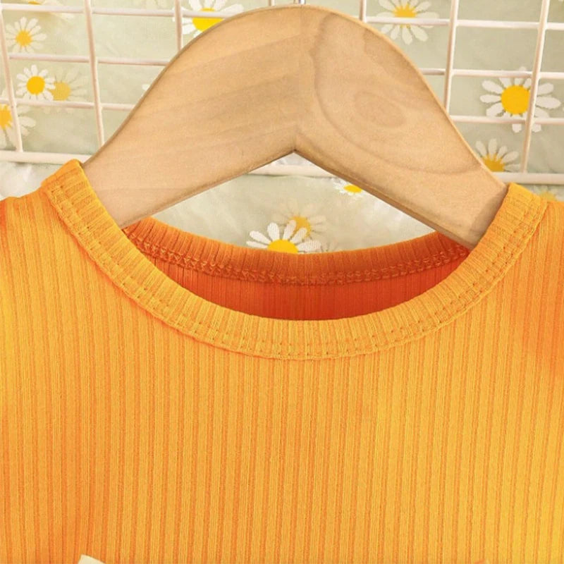 Baby Girls Bee Print Dress with Bow