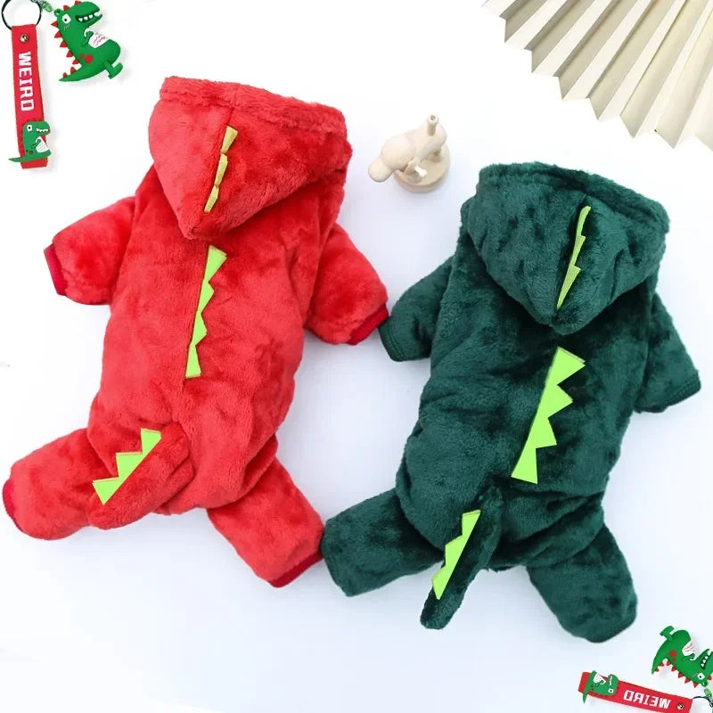 Dinosaur Dog Hoodie Jumpsuit