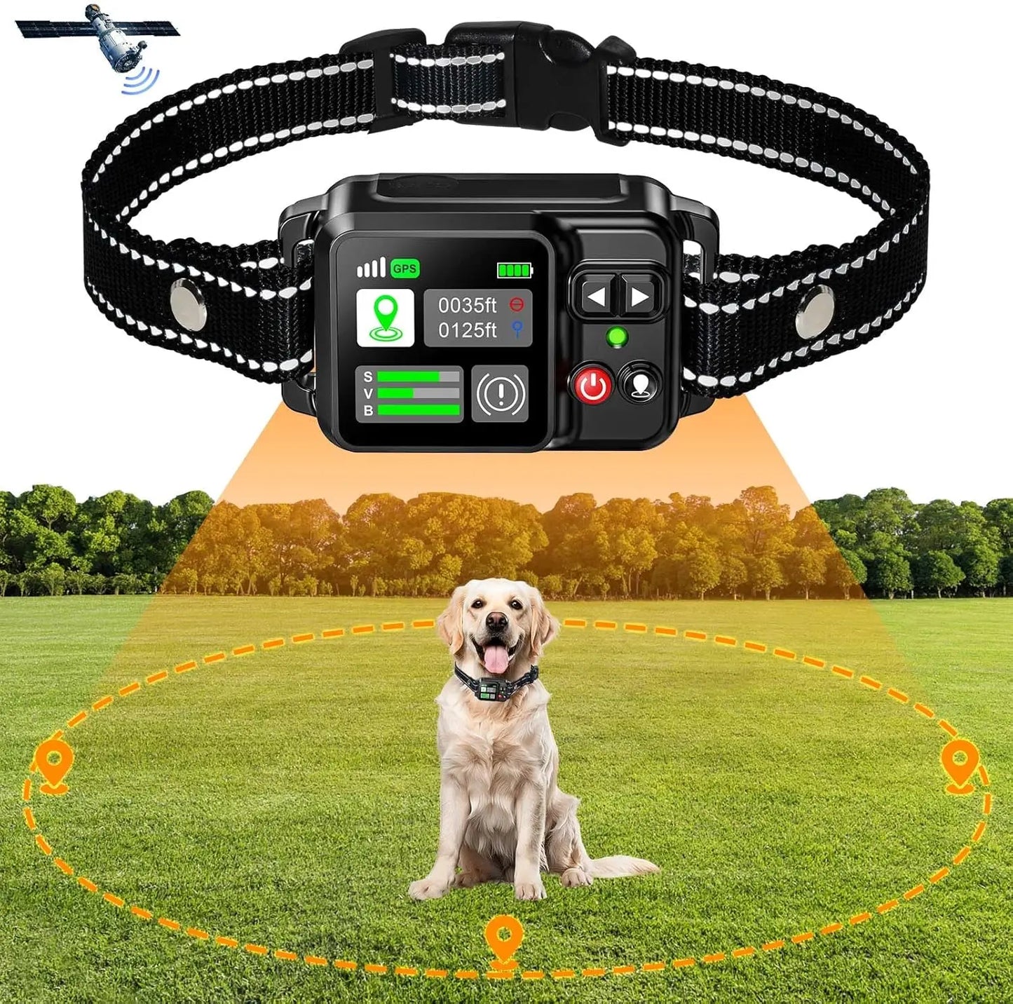 Rechargeable Waterproof Dog Training Collar (IPX7)