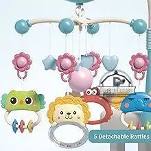 Baby Crib Mobile with Music & Remote Control (Projector Light)