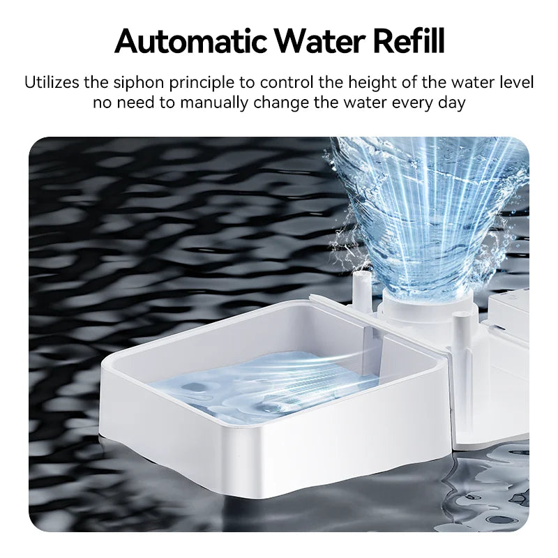 Automatic Pet Feeder & Water Dispenser 2-in-1