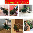 Plush Dog Costume Hoodie Jumpsuit