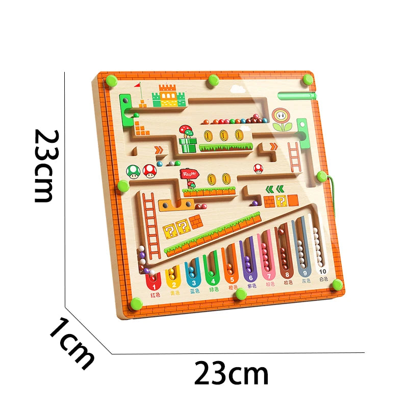 Montessori Magnetic Bead Maze Board