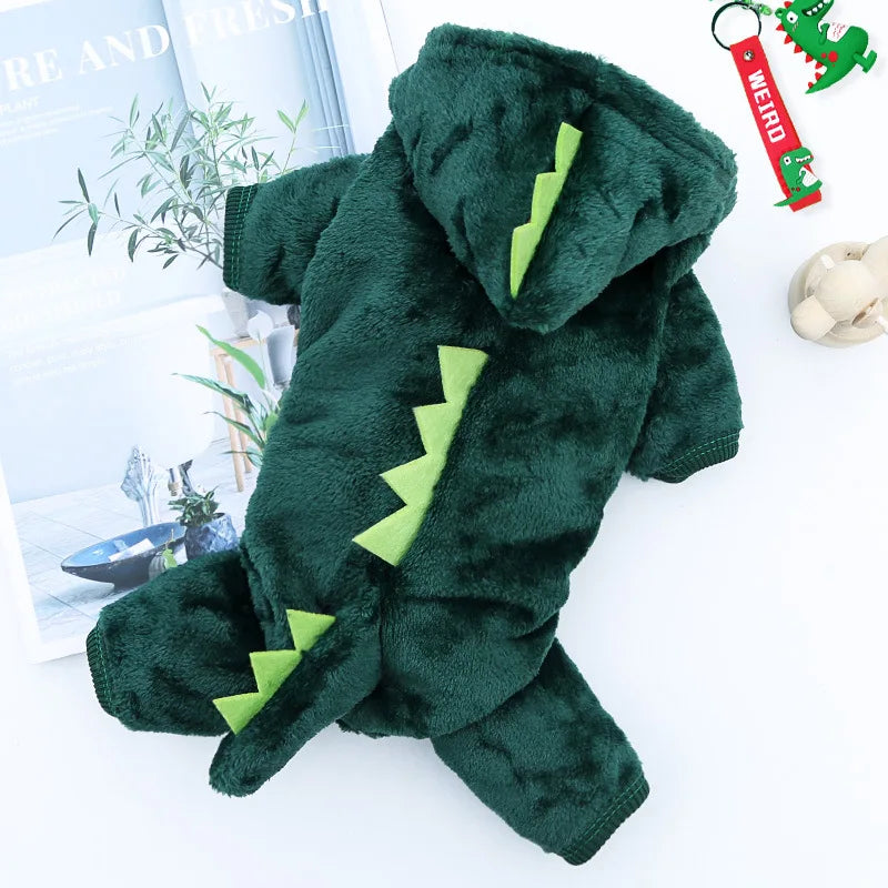 Dinosaur Dog Hoodie Jumpsuit