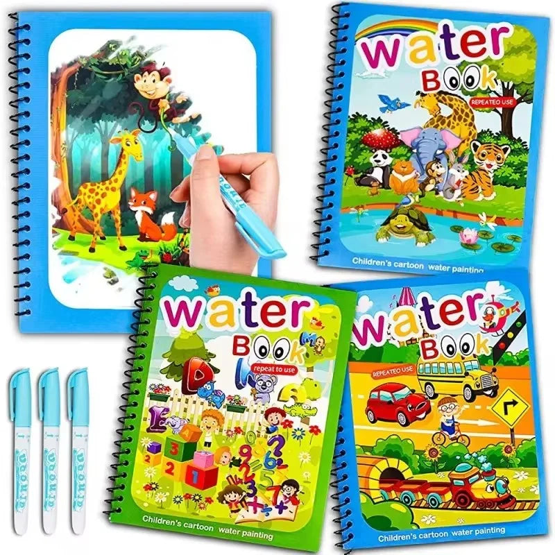 Reusable Magic Water Coloring Book
