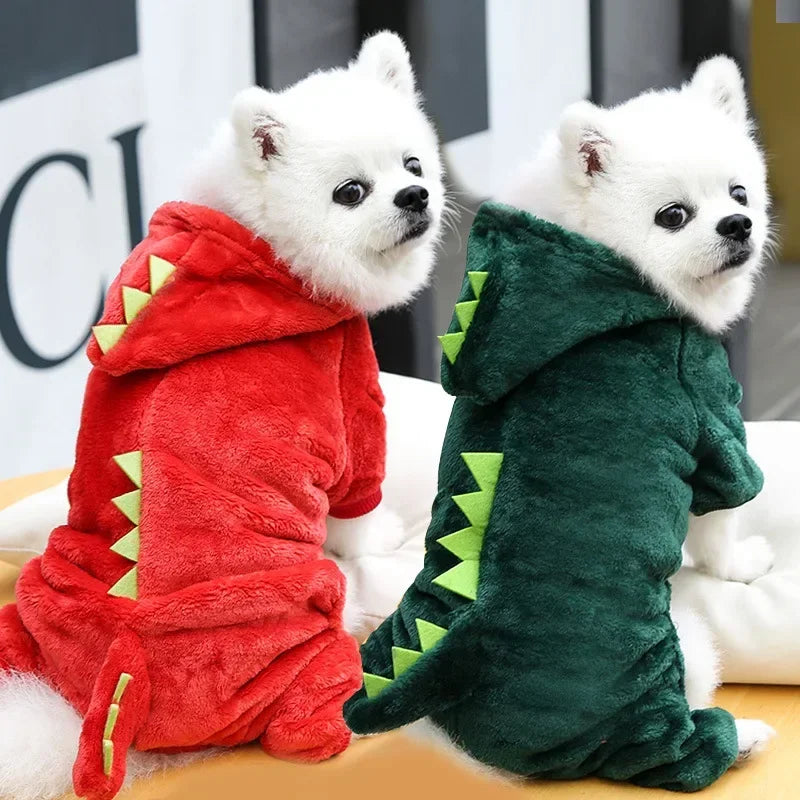 Dinosaur Dog Hoodie Jumpsuit
