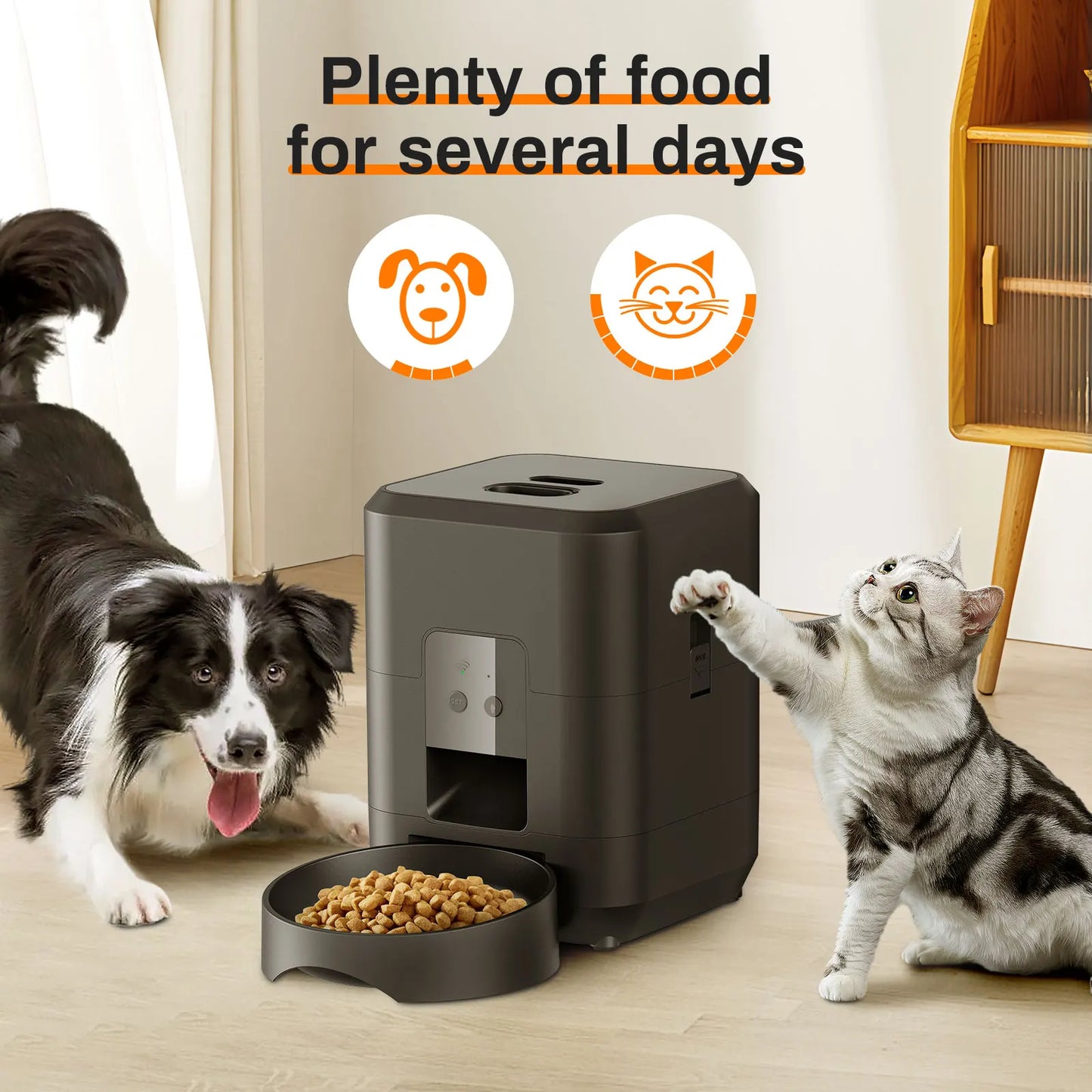 Smart Automatic Pet Feeder with Wi-Fi