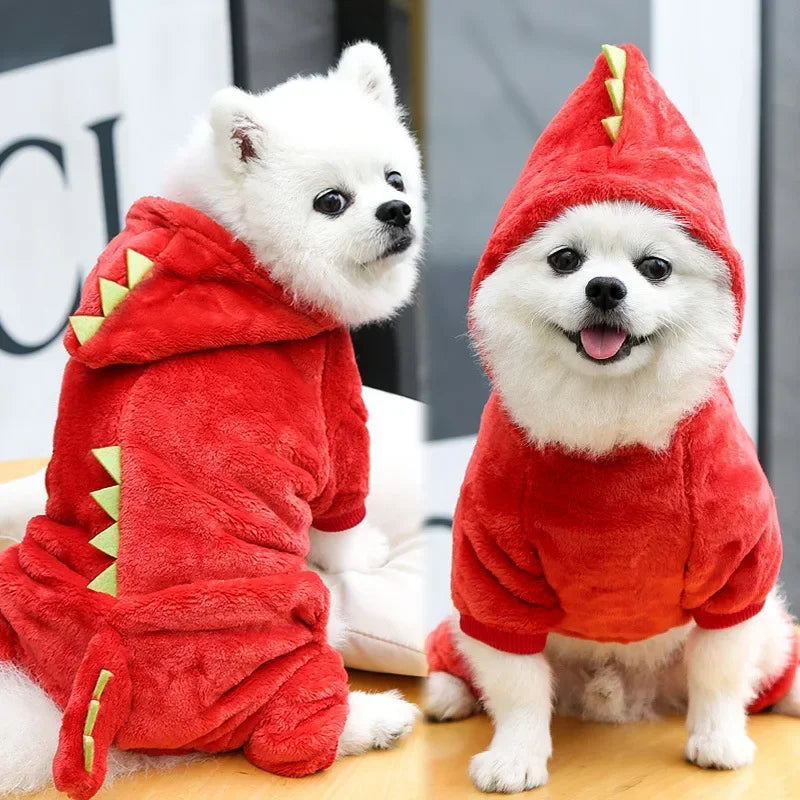 Dinosaur Dog Hoodie Jumpsuit
