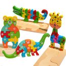 3D Wooden Montessori Animal Puzzle
