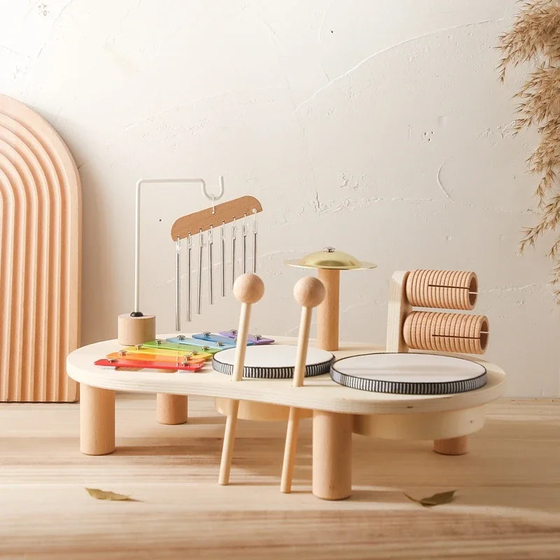 Kids Wooden Musical Instrument Set