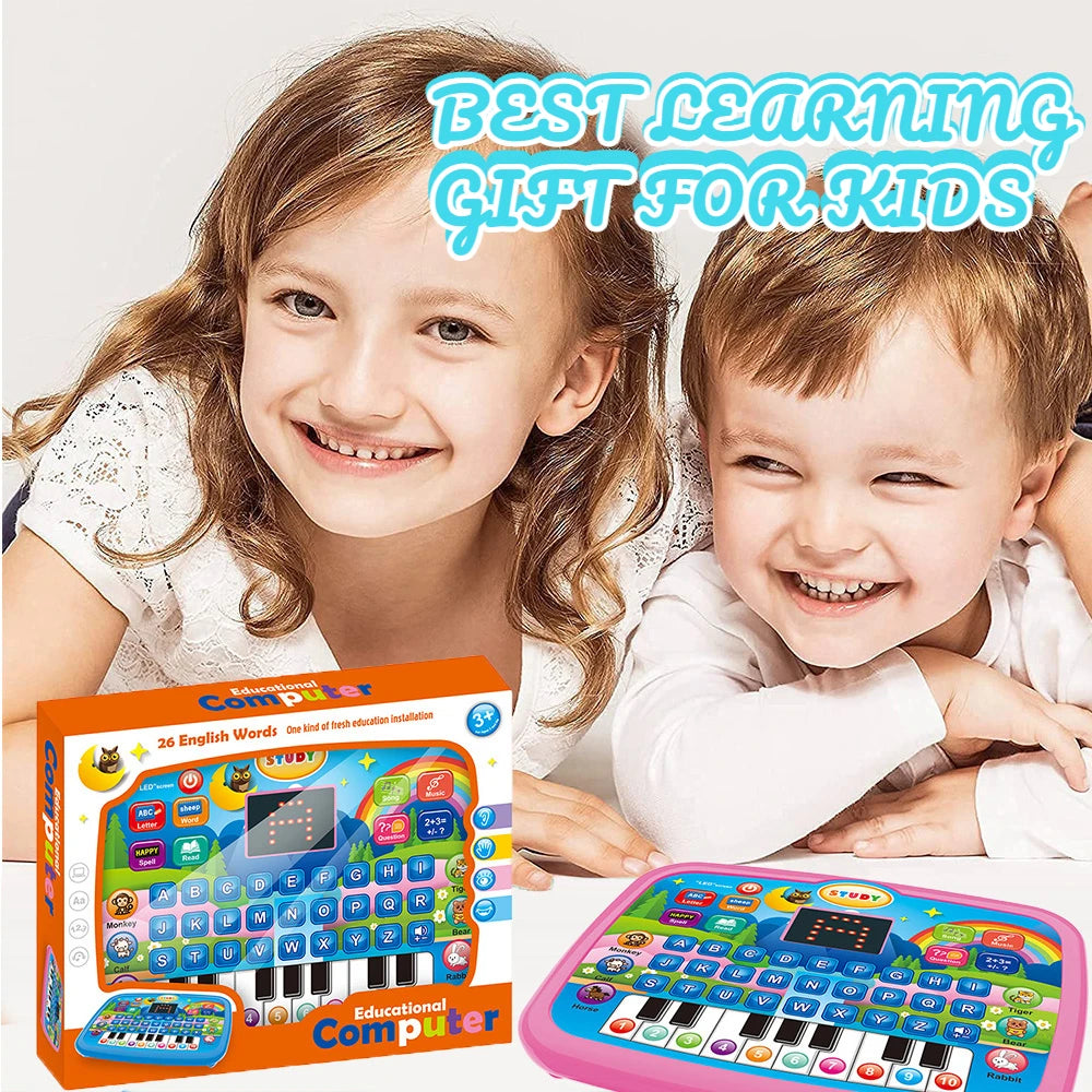 Interactive Kids Learning Tablet (Letters, Numbers & Music)