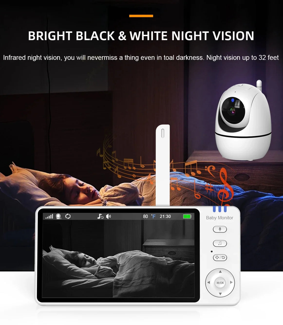 Camêra Babyphone - Monitoramento de Bebê por Vídeo com Visão Noturna