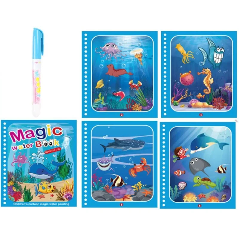 Reusable Magic Water Coloring Book