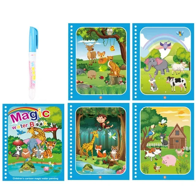 Reusable Magic Water Coloring Book