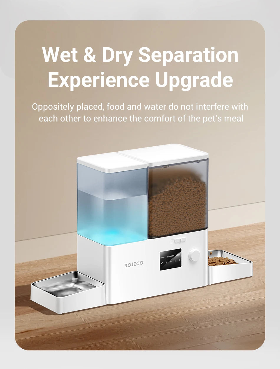 Automatic Pet Feeder & Water Dispenser 2-in-1