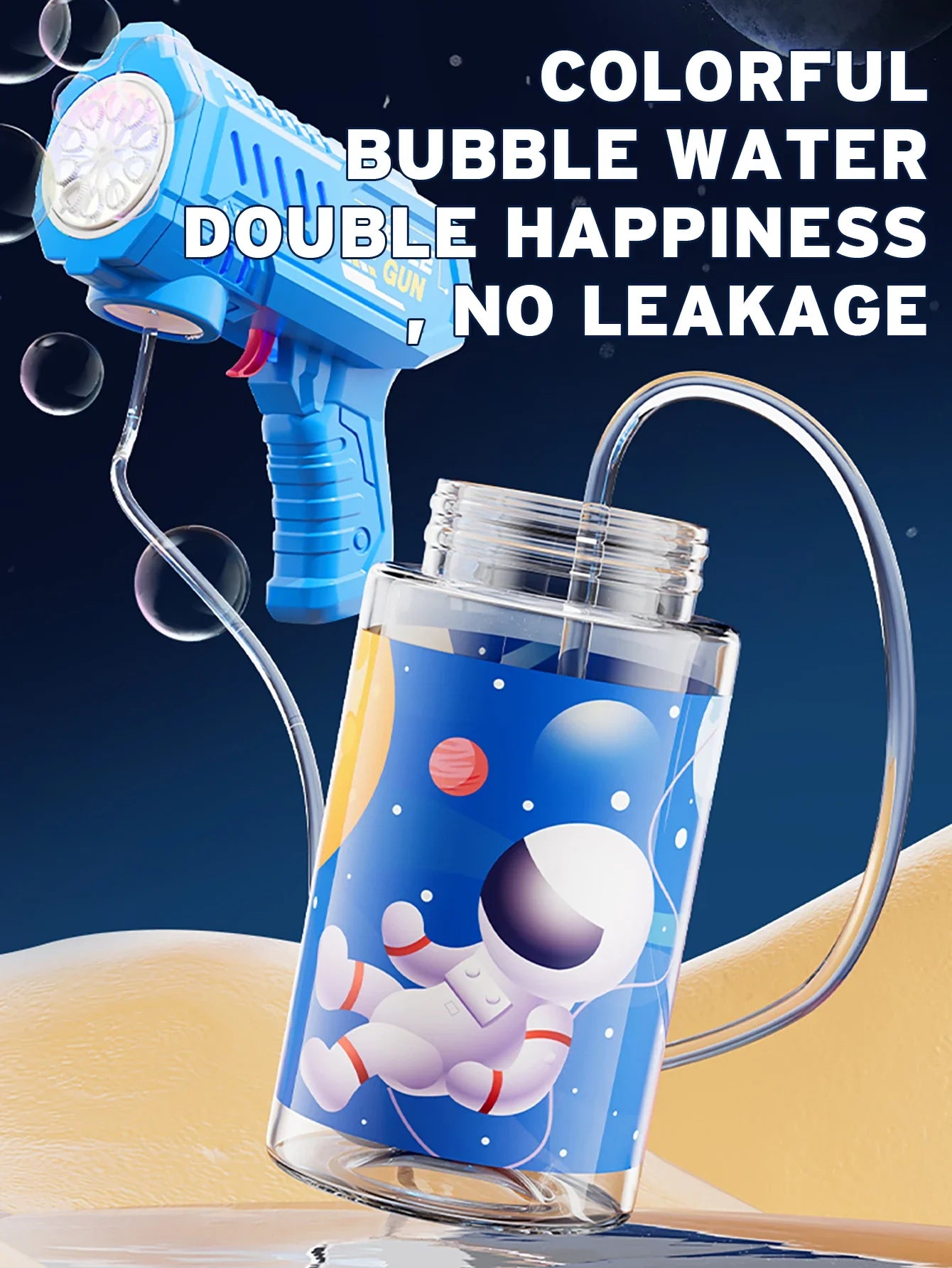Automatic Bubble Gun with LED Lights