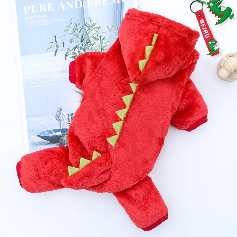 Dinosaur Dog Hoodie Jumpsuit