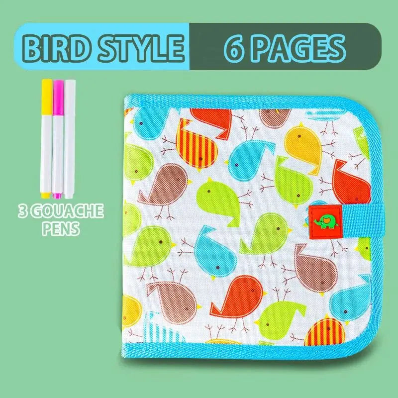 Reusable Drawing Book with Markers