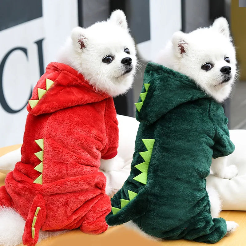 Dinosaur Dog Hoodie Jumpsuit