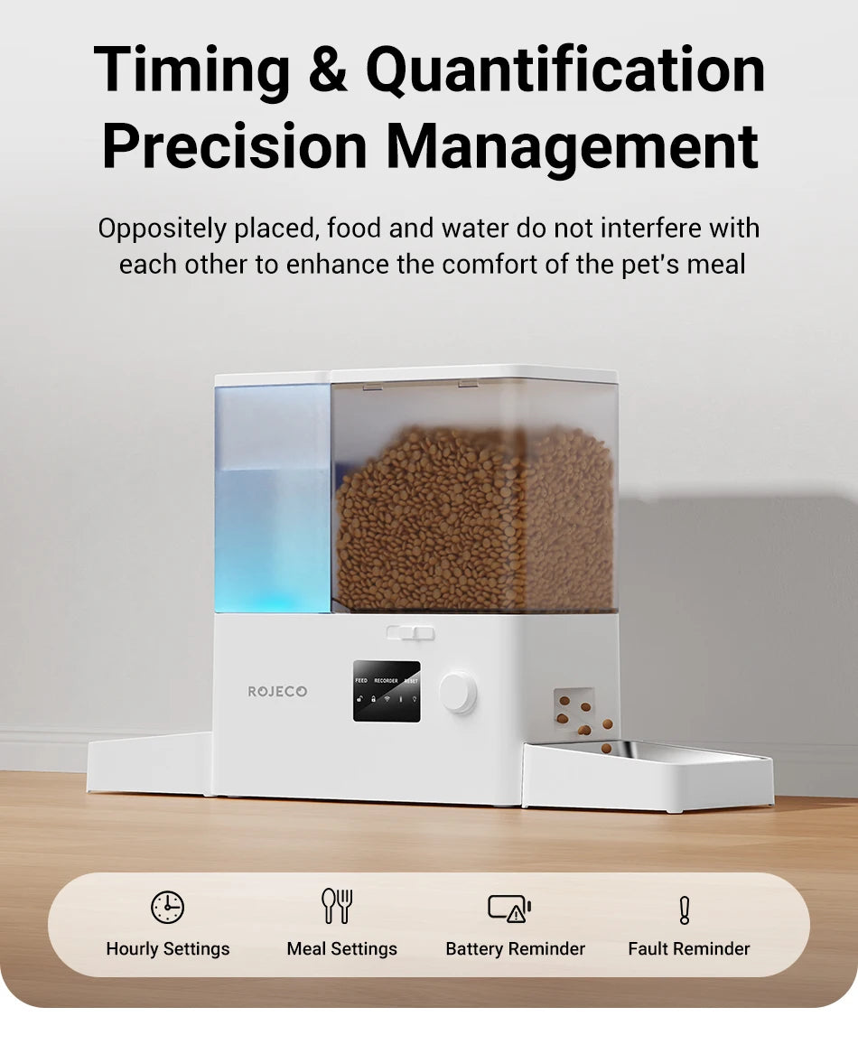 Automatic Pet Feeder & Water Dispenser 2-in-1