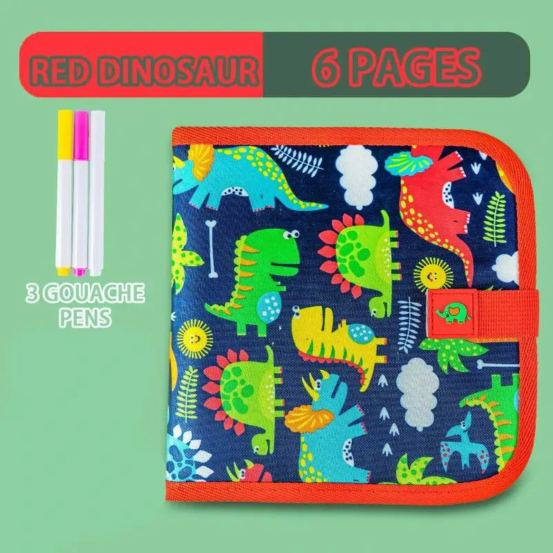 Reusable Drawing Book with Markers