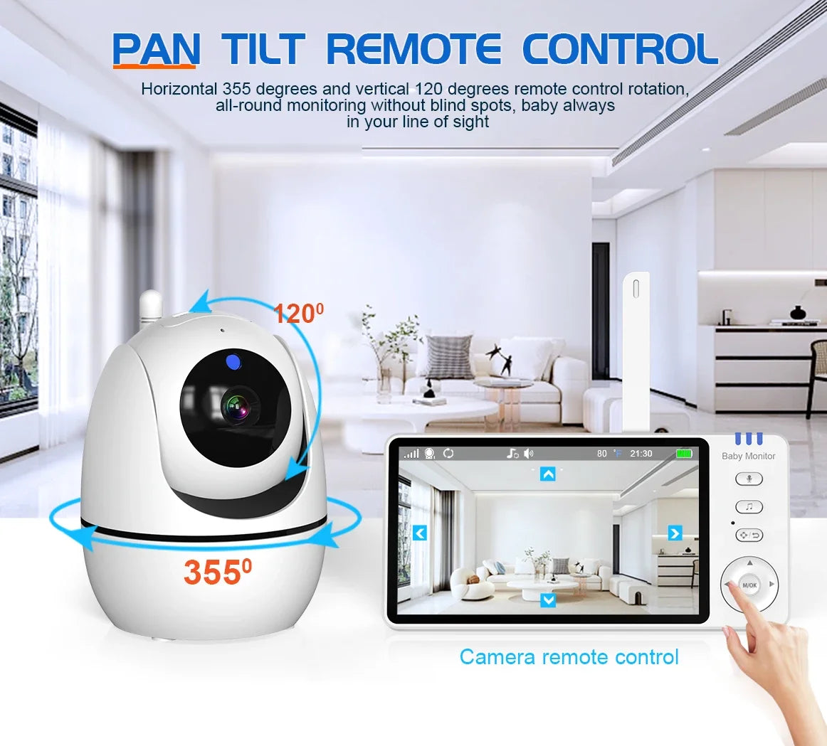 Camêra Babyphone - Monitoramento de Bebê por Vídeo com Visão Noturna