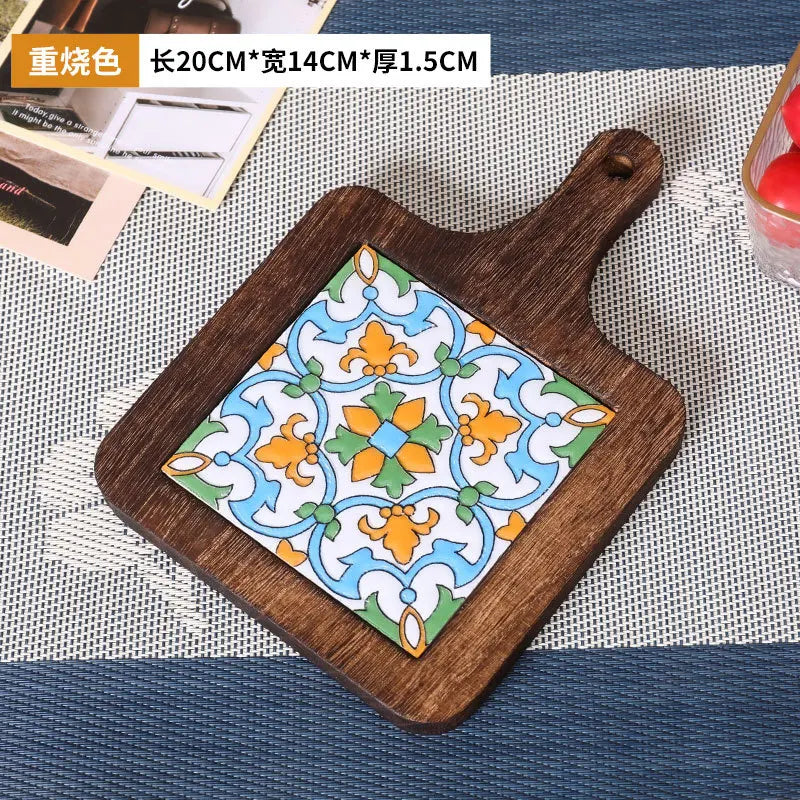 Handcrafted Ceramic Tile Trivet